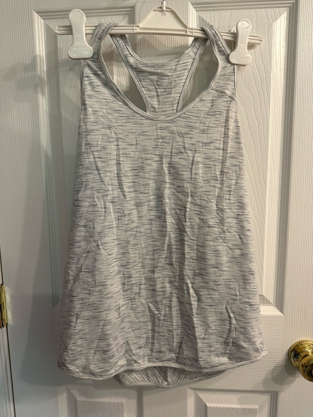 Lululemon Light Gray Melange Racerback Tank Top